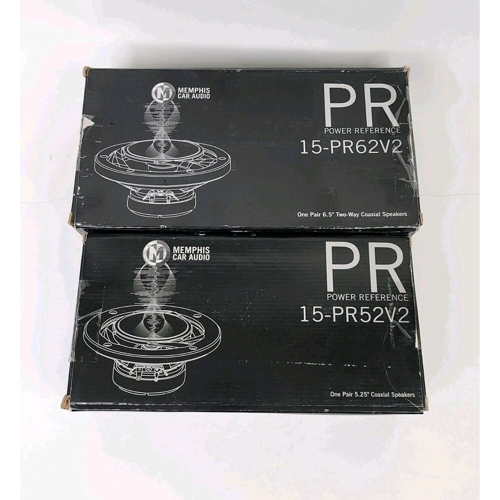 Memphis Car Audio Speakers 15-PR62V2 PR52V2 Two-Way Coaxial Speakers Set